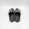 Mujeres zapatillas de flores Sandalias de dibujos animados negros Eva