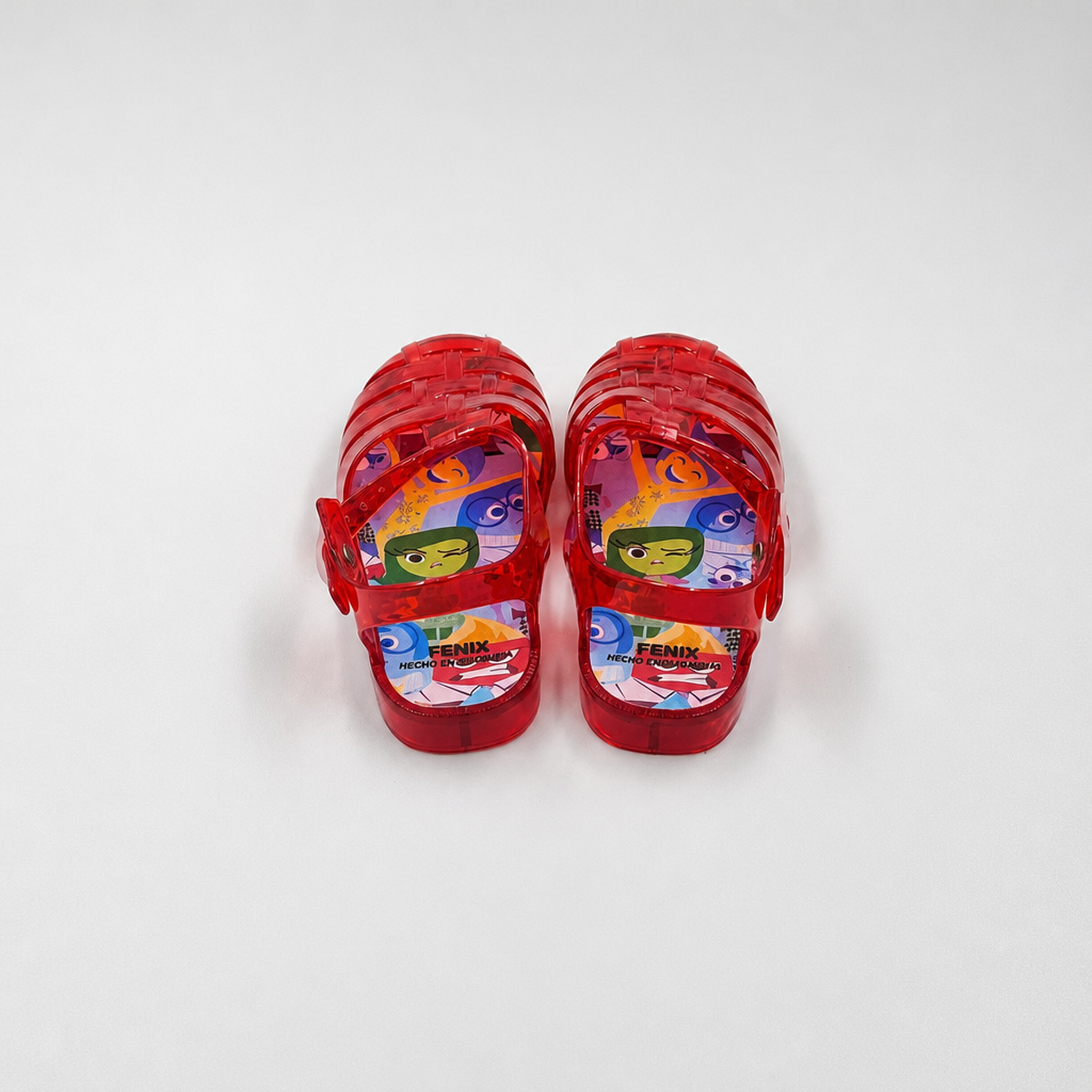 Venta al por mayor de zapatos de playa de PVC para niños, sandalias rojas de gelatina de adentro hacia afuera