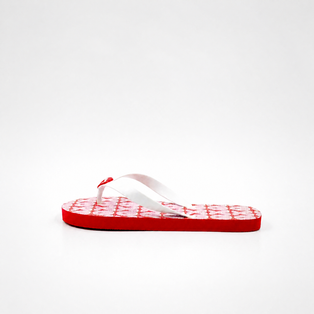 Venta al por mayor Chanclas con estampado Sweethearts XOXO para mujer