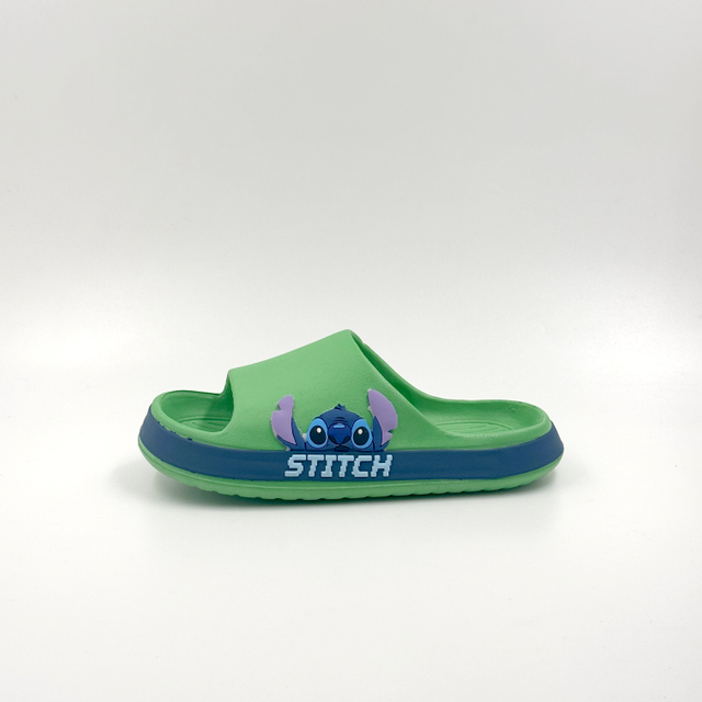Pantuflas Infantiles Disney Stitch Chanclas Verdes Al Por Mayor