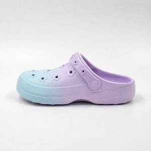 Zuecos para niños con flores en colores pastel al por mayor con correa ajustable en el talón