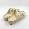 Mujeres Eva Sandalias de hebilla doble Slipper