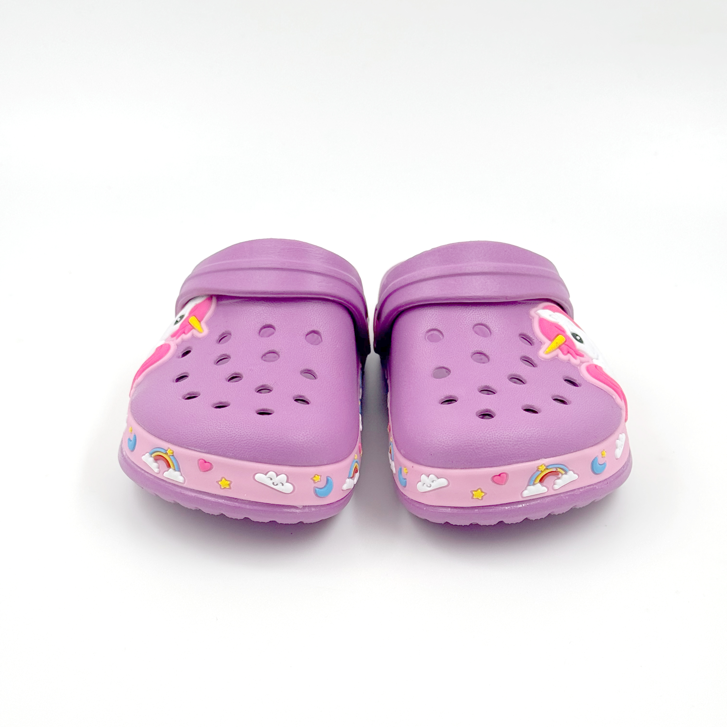 Los niños al por mayor del unicornio obstruyen los zapatos ligeros del jardín de EVA