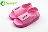 Sandalias con Plataforma para Niños con Parte Superior Elástica y Suela de EVA de Color Rosa