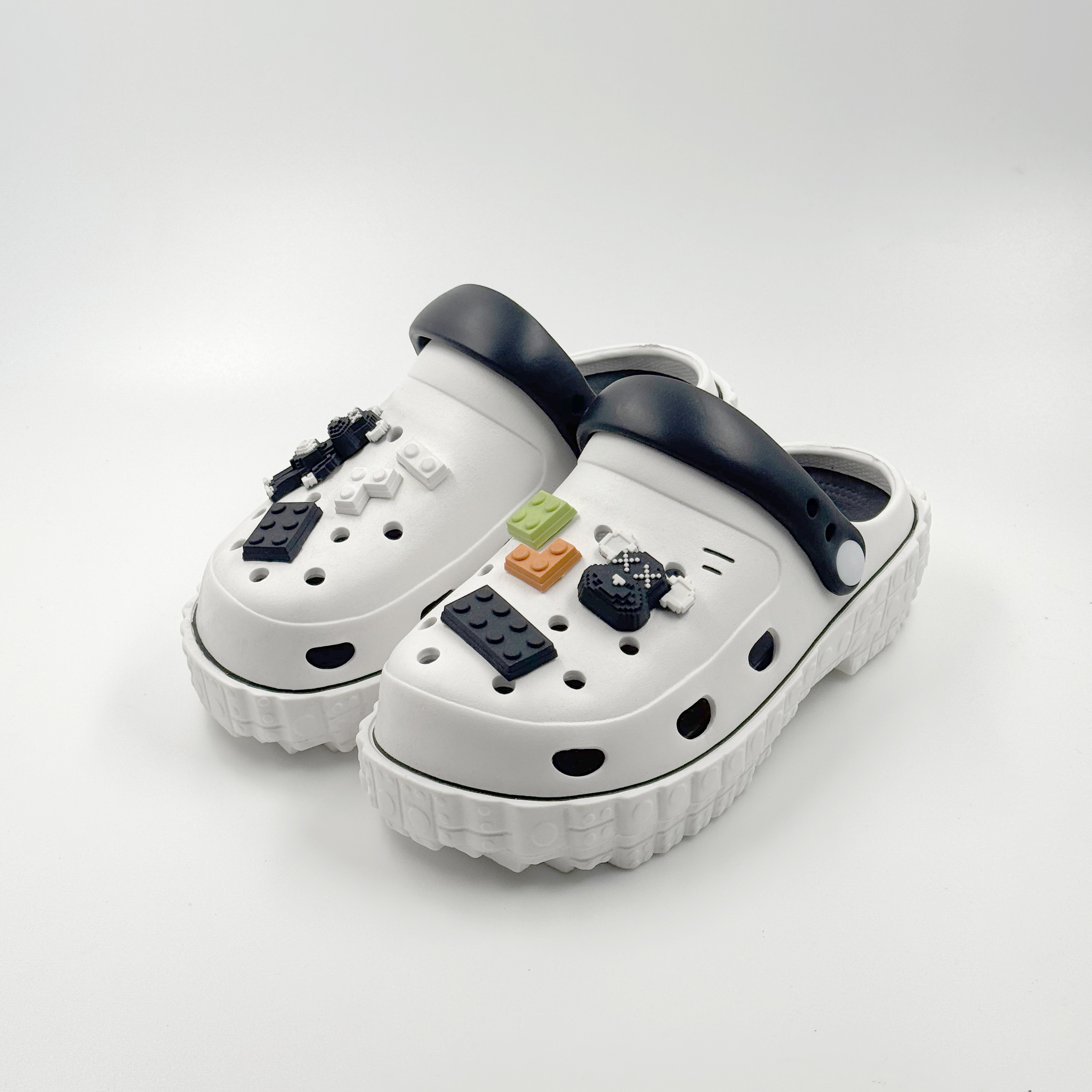 Mujeres zapatos en blanco y negro Corbas cómodas Kaws zapatos