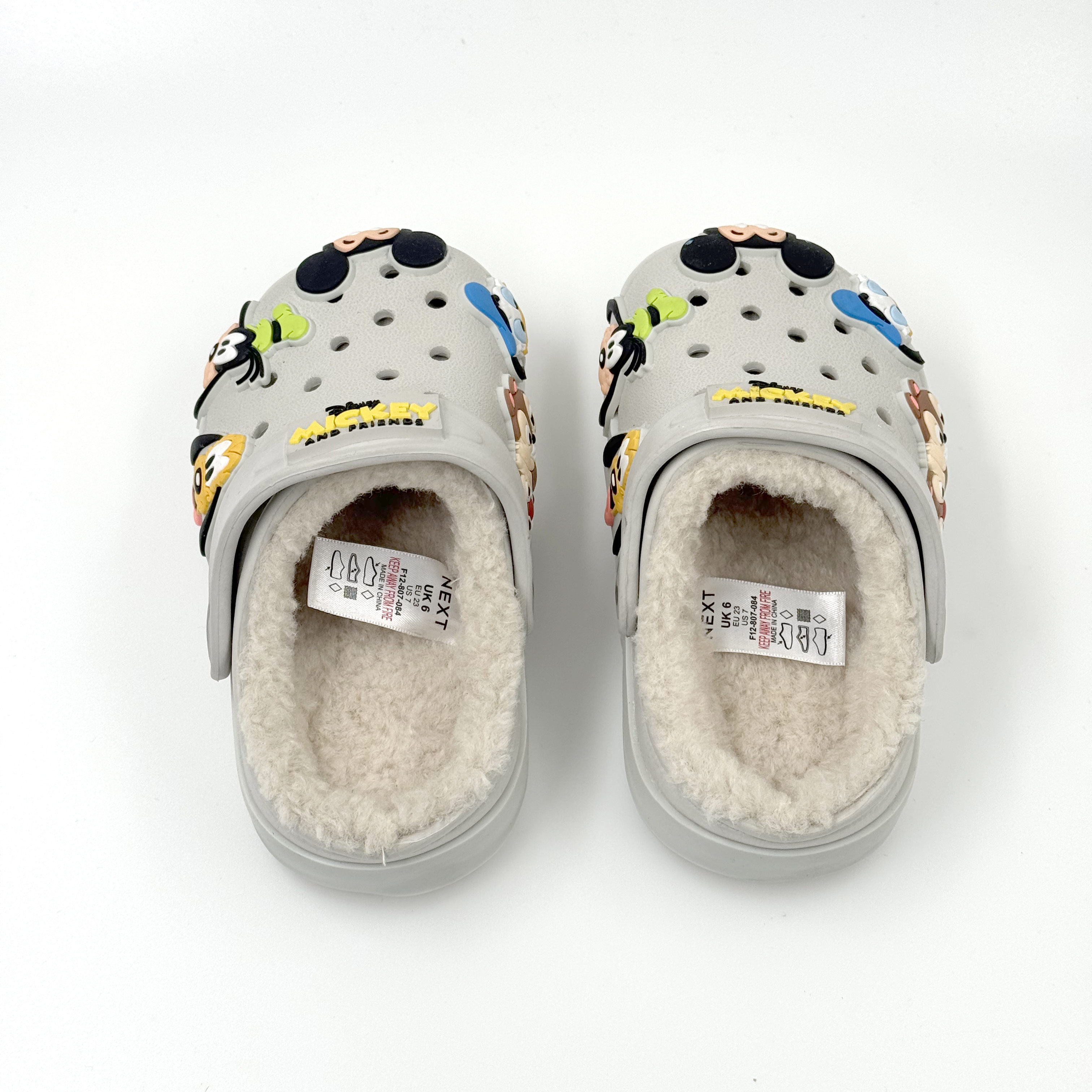 MICKEY ZUECOS DE INVIERNO NIÑO CON ZAPATILLAS FORRO DE PELO DIBUJOS ANIMADOS ZAPATILLAS CASA TRENDY 