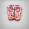 Venta al por mayor Chanclas con estampado Sweethearts XOXO para mujer