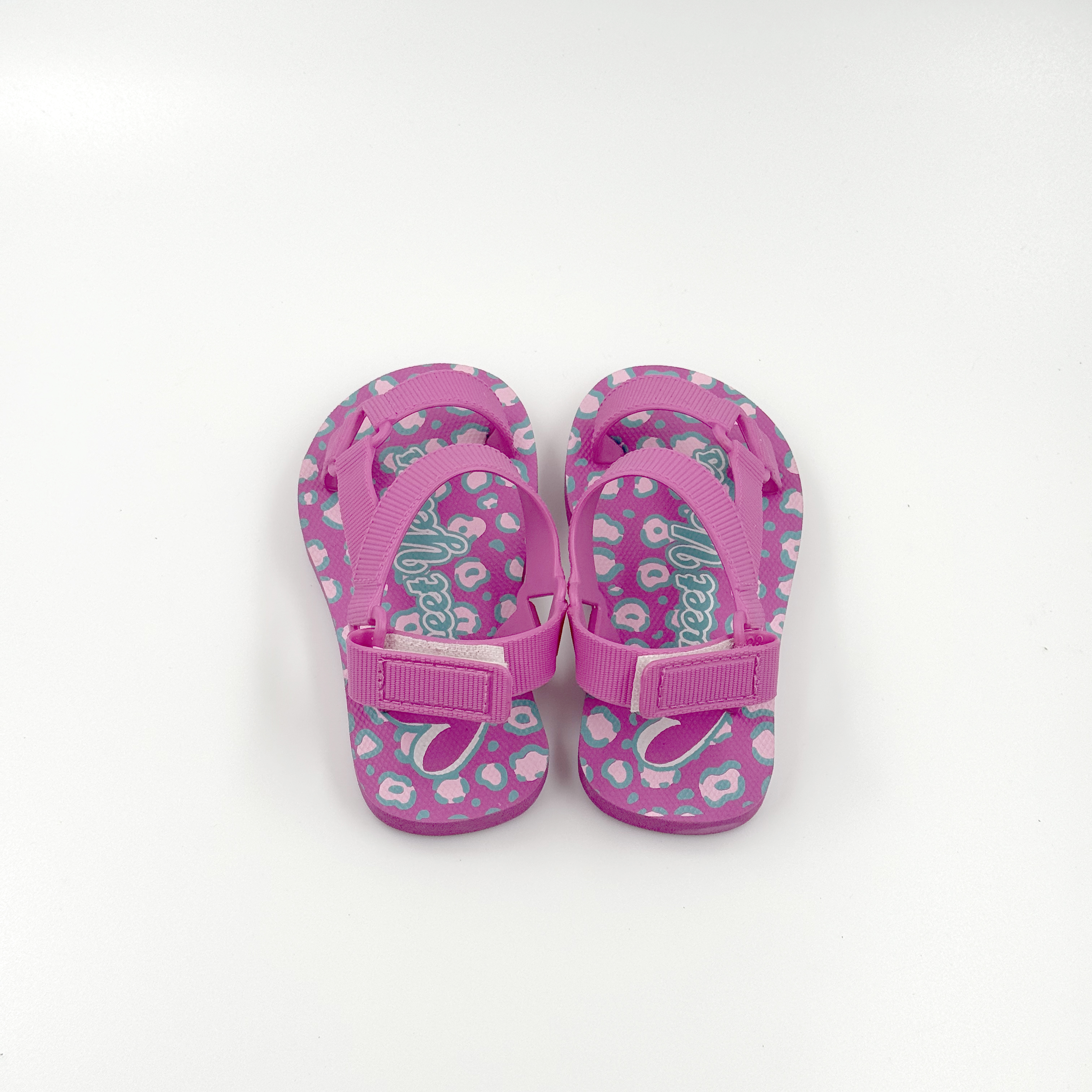 Sandalias de senderismo rosa para niños Fun Flops 