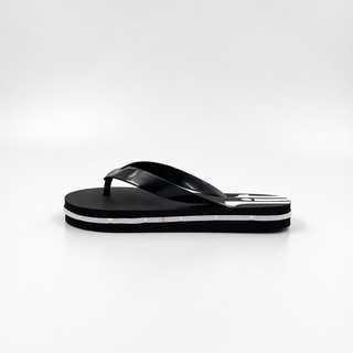 Chanclas para niños con luz LED a granel | Sandalias De Verano A Rayas Negras al por mayor