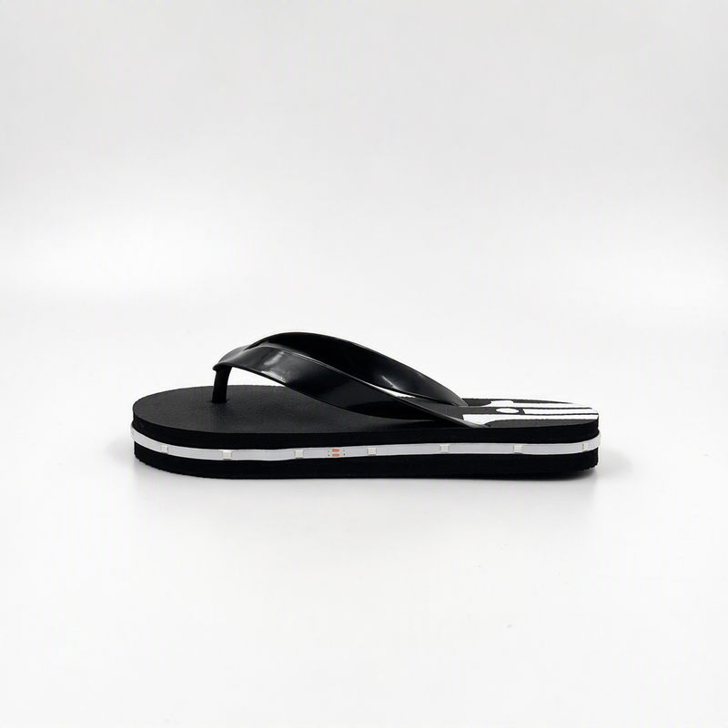 Chanclas para niños con luz LED a granel | Sandalias De Verano A Rayas Negras al por mayor