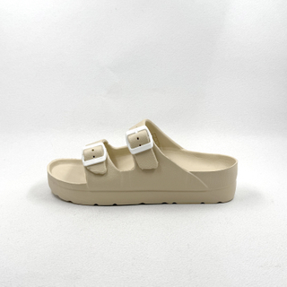 Mujeres Eva Sandalias de hebilla doble Slipper