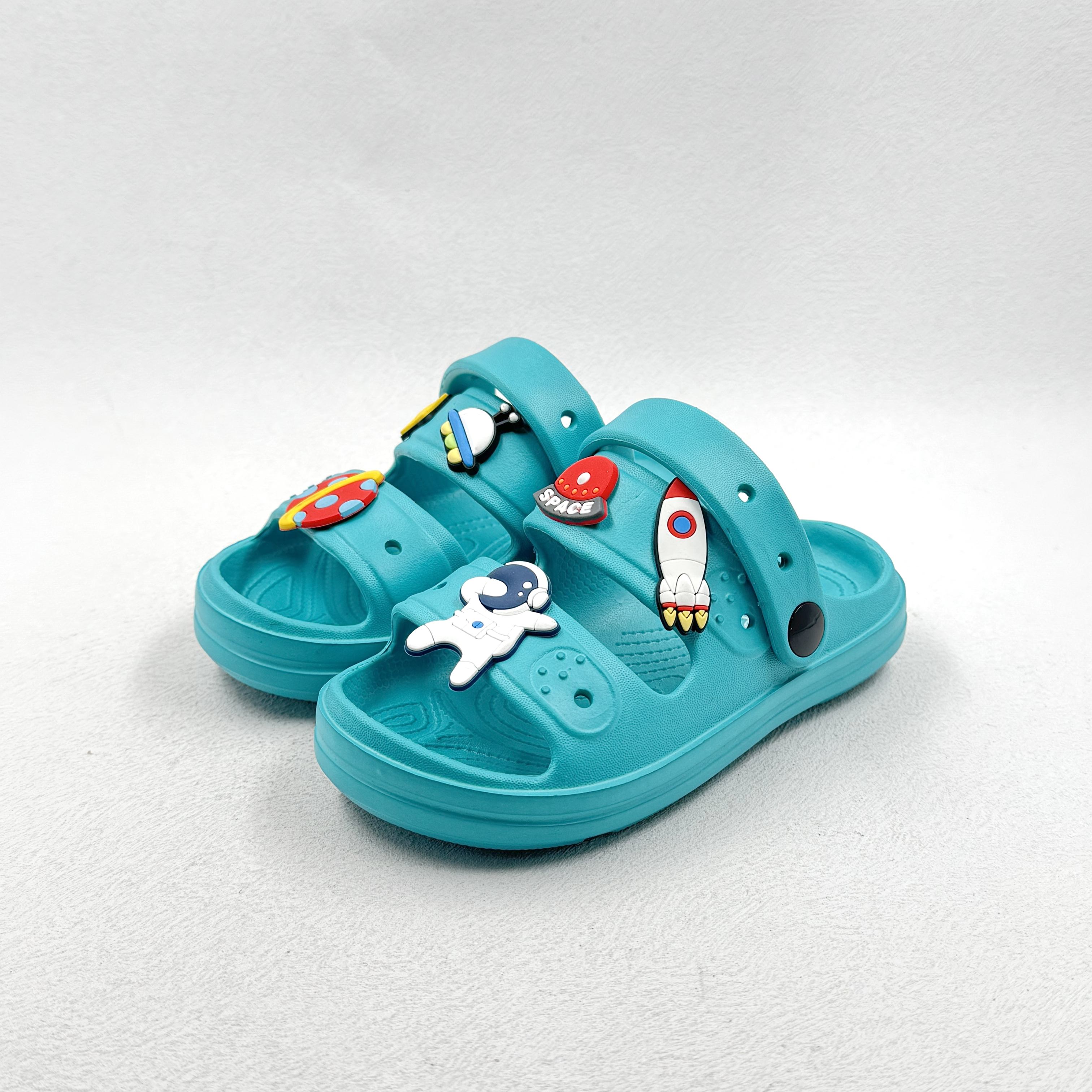 Sandalia de astronauta sin deslizamiento para niñas y niños para niños con jibz 