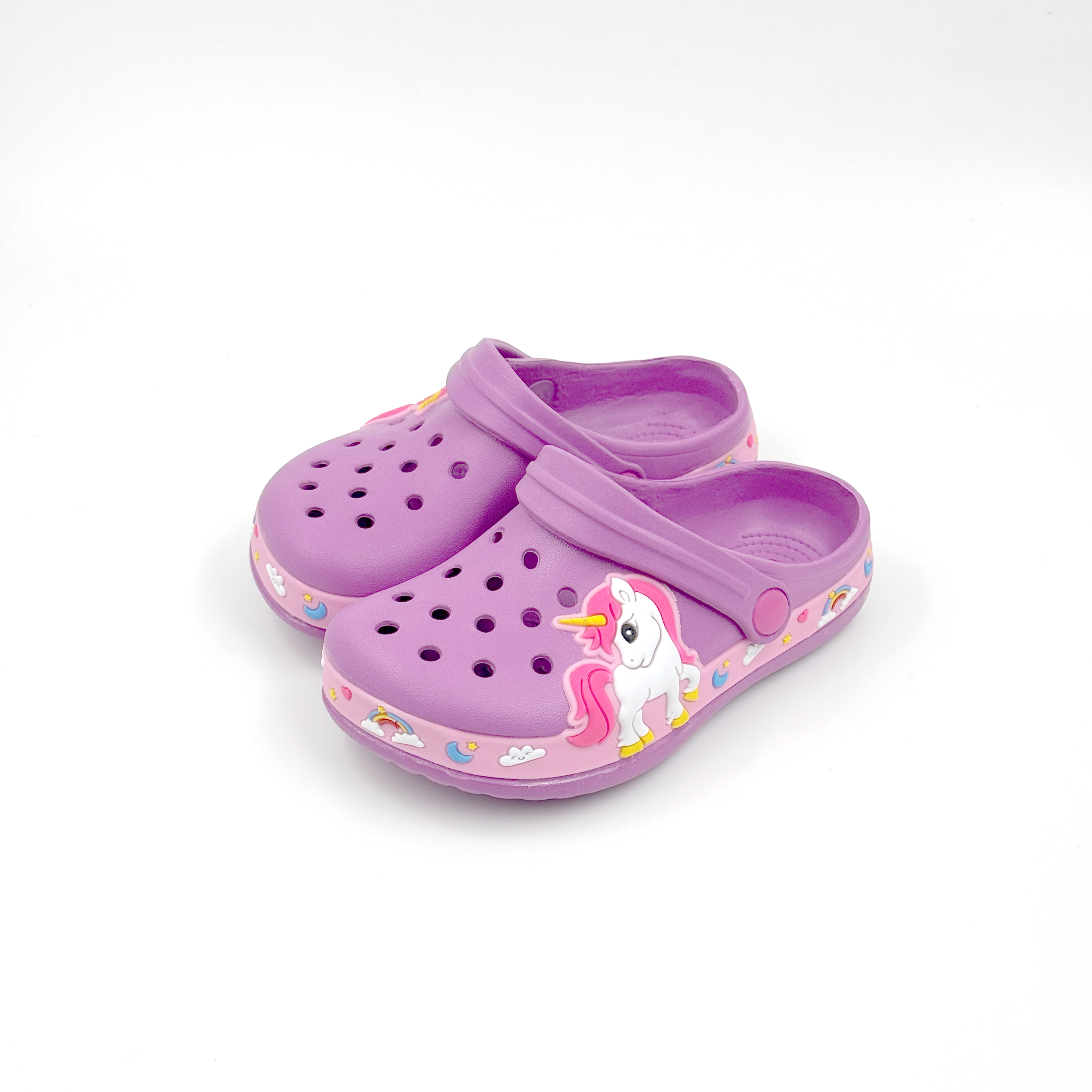 Los niños al por mayor del unicornio obstruyen los zapatos ligeros del jardín de EVA