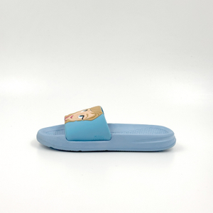 Las sandalias al por mayor de la diapositiva de los niños de la historieta texturizaron los deslizadores del verano con plantilla