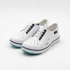 Zuecos escolares deportivos blancos para niños a granel con cordones decorativos de EVA