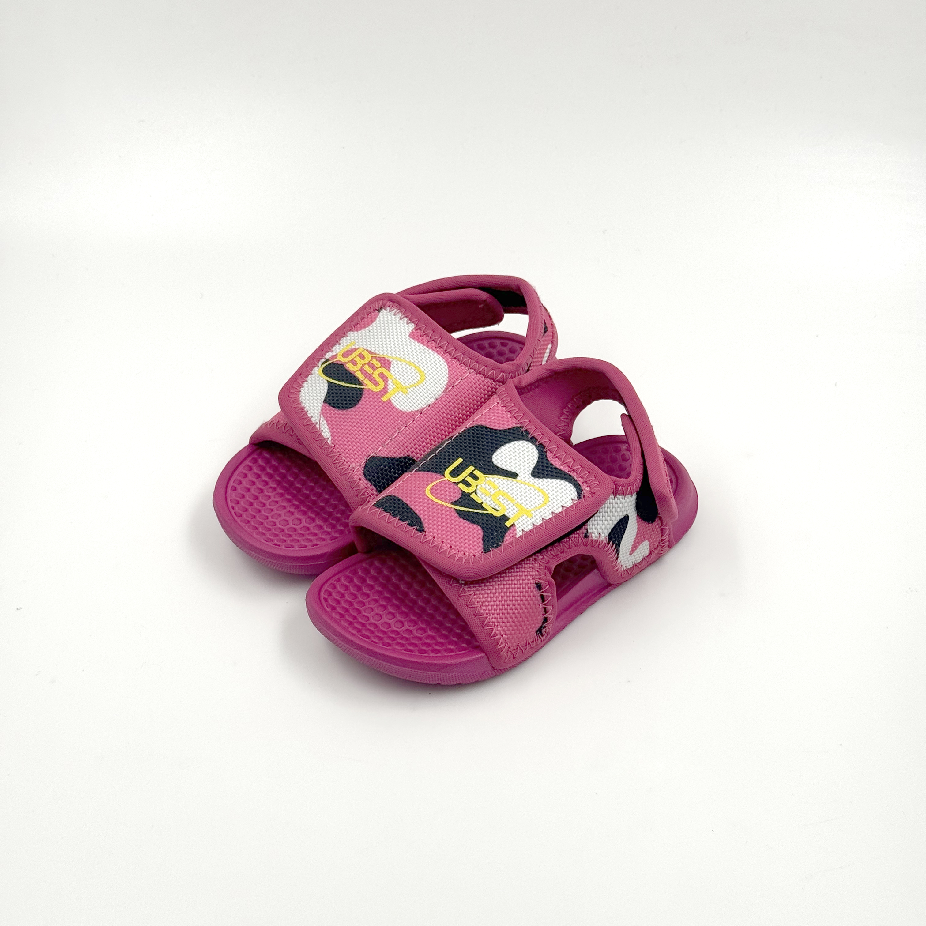 Venta al por mayor UBEST Sandalias de agua deportivas para niños de color rosa con velcro ajustable