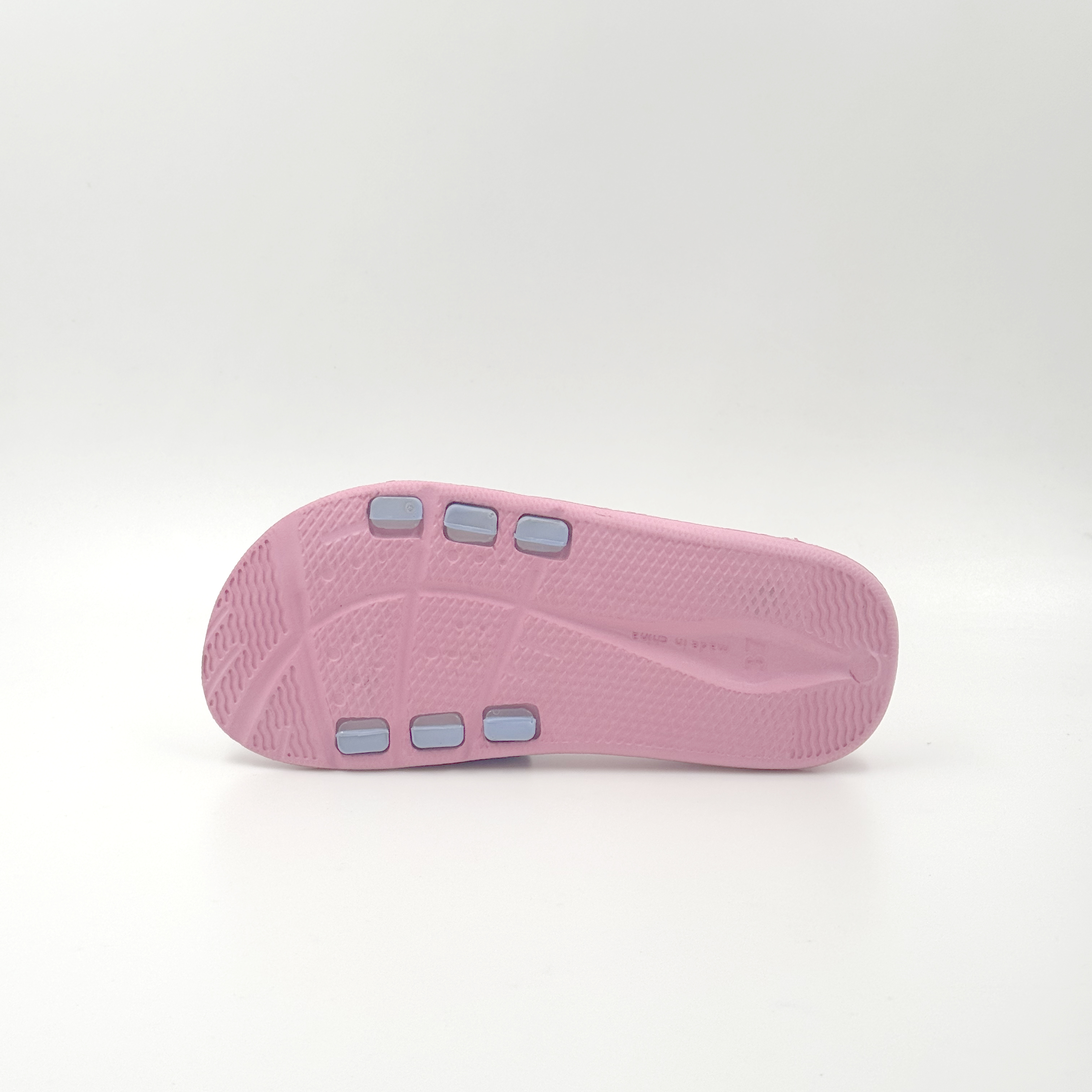 Chanclas de punto rosa y azul para niños al por mayor "No hago las mañanas"