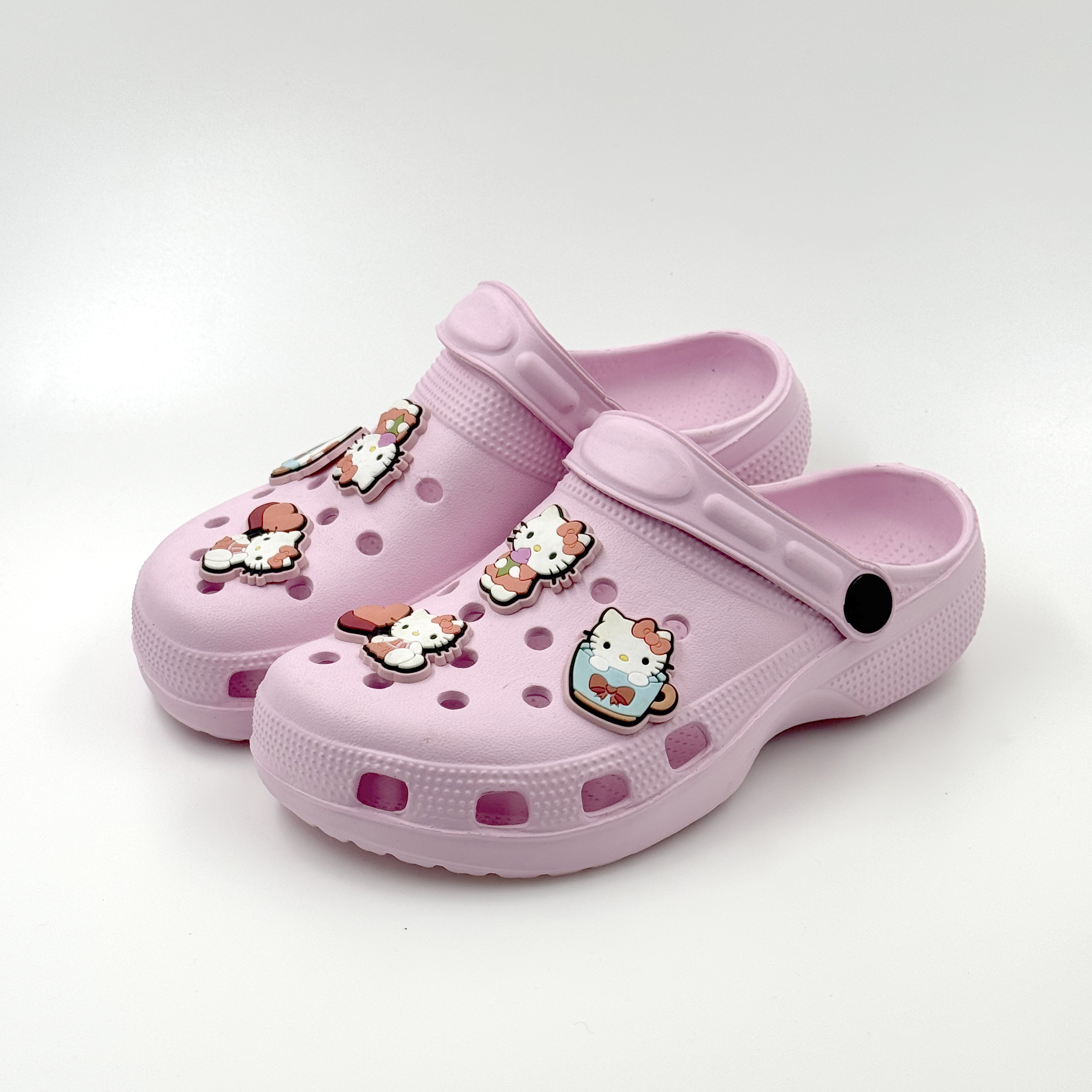 ZUECOS NIÑOS ROSA ZUECOS DE MODA ZUECOS LINDO HELLO KITTY