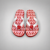 Venta al por mayor Chanclas con estampado Sweethearts XOXO para mujer
