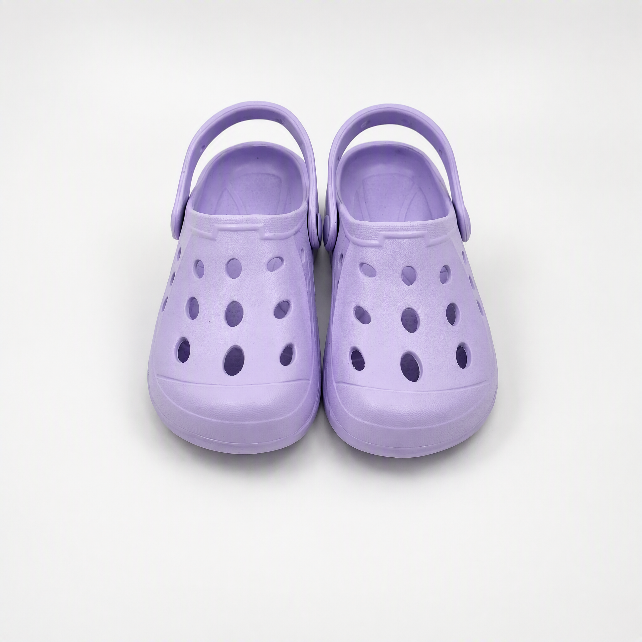 Proveedor de zapatos de jardín ligeros de zuecos EVA de lavanda para niños a granel
