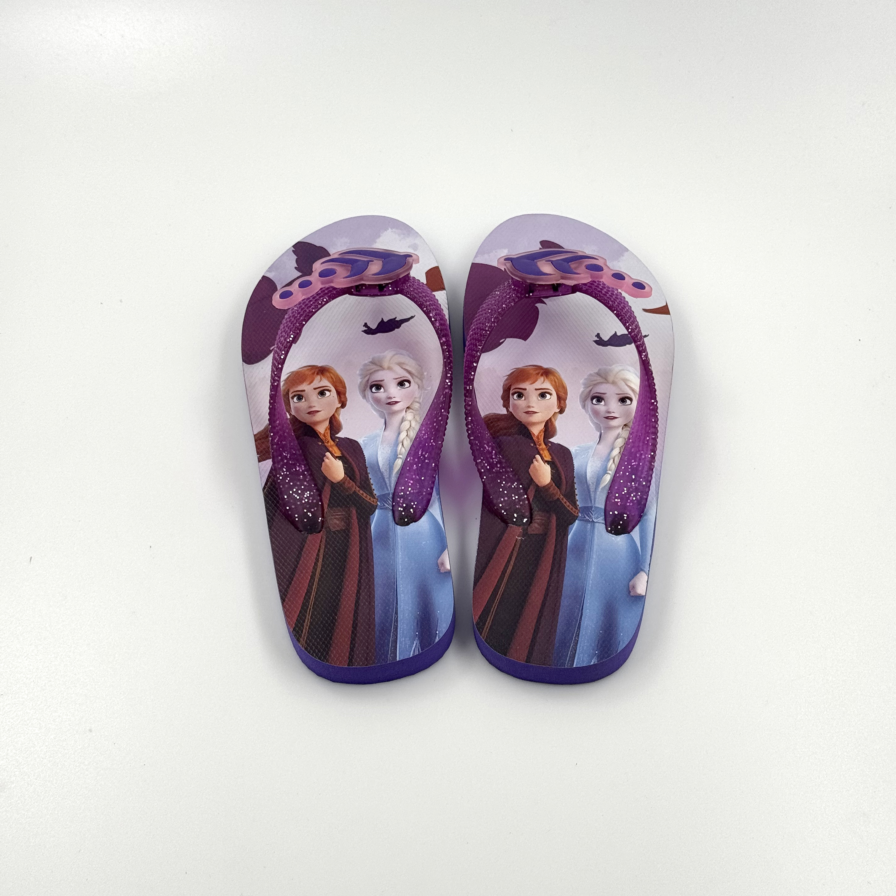 Niños congelados Elsa Anna Light Up Flip Flip Zapatos 