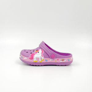 Los niños al por mayor del unicornio obstruyen los zapatos ligeros del jardín de EVA