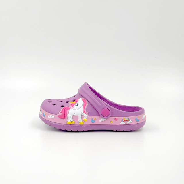 Los niños al por mayor del unicornio obstruyen los zapatos ligeros del jardín de EVA