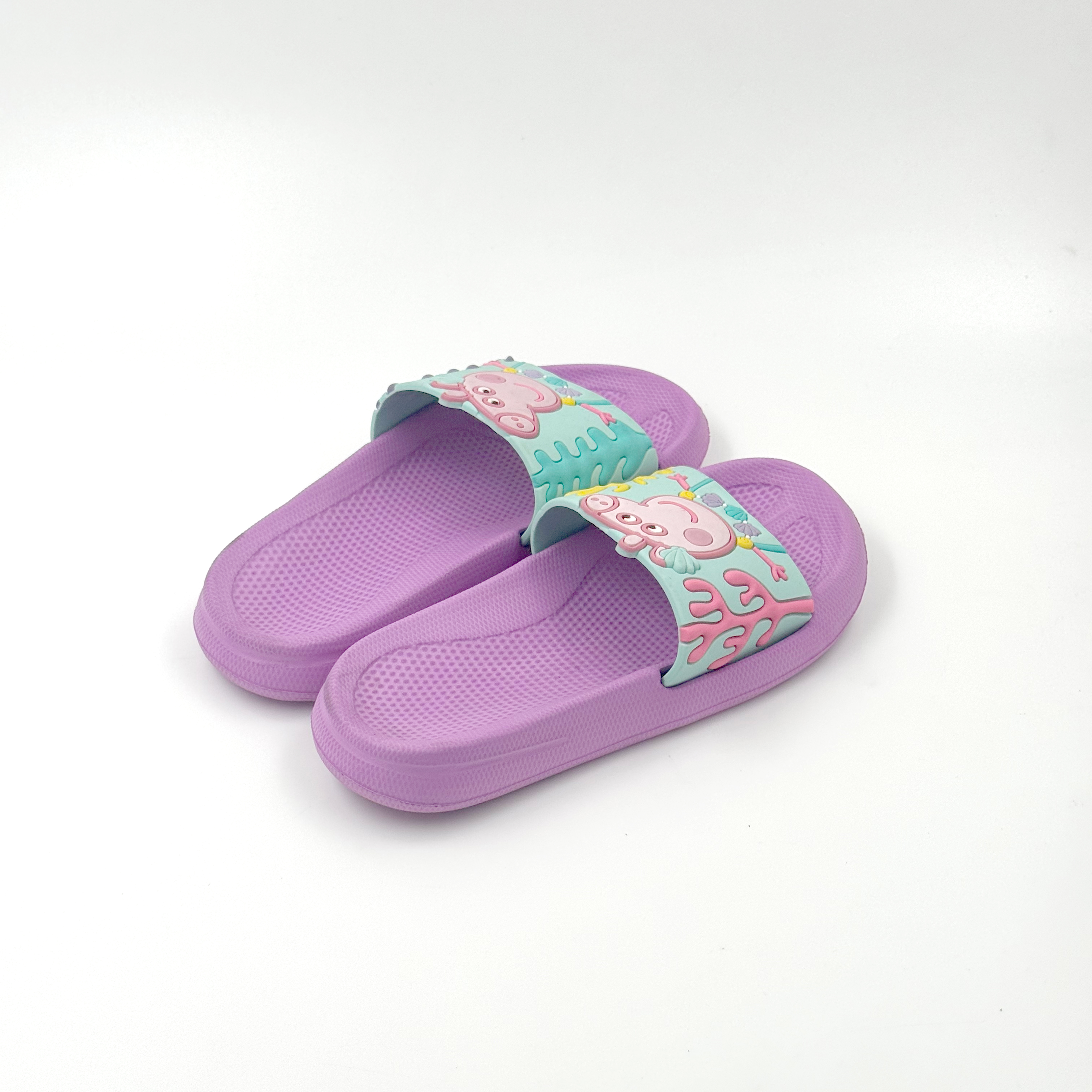 Zapatillas de casa moradas Zapatos Peppa Pig Zapatillas para niños
