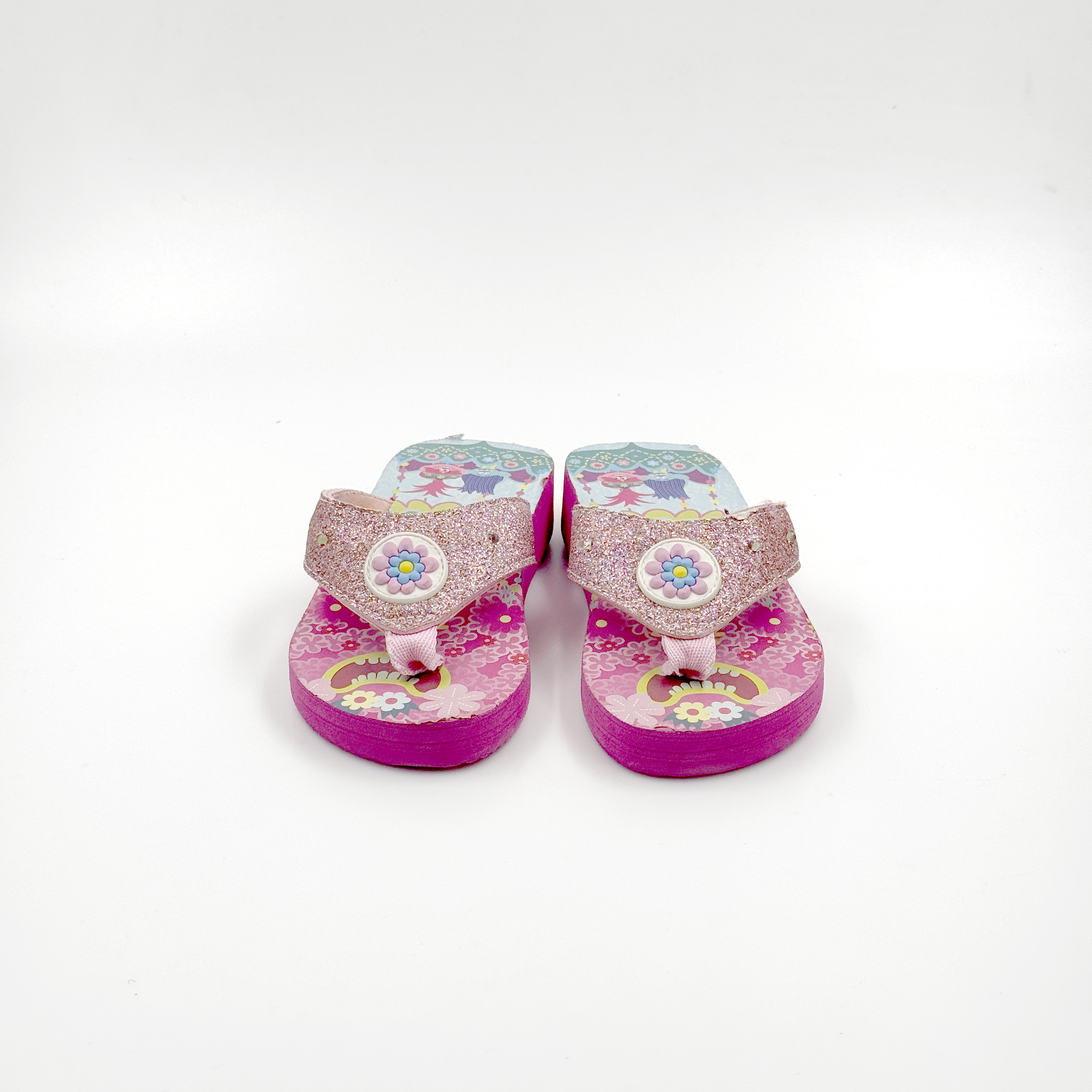 Venta al por mayor Chanclas con luz LED rosa para niños que destellan sandalias de verano