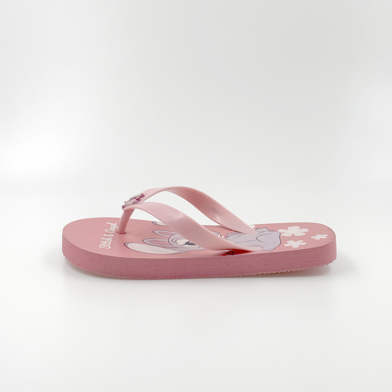 Niños Flip Flip Fleps Stitch On Shoes Stitch Pink