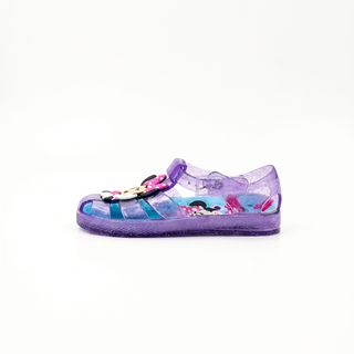 Proveedor al por mayor del PVC de las sandalias de la jalea de los niños del brillo de Minnie Mouse