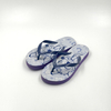 Chanclas para niños con estampado floral azul al por mayor con correas oscuras