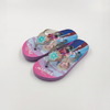 Proveedor al por mayor del copo de nieve del brillo de las chanclas de los niños congelados de Disney