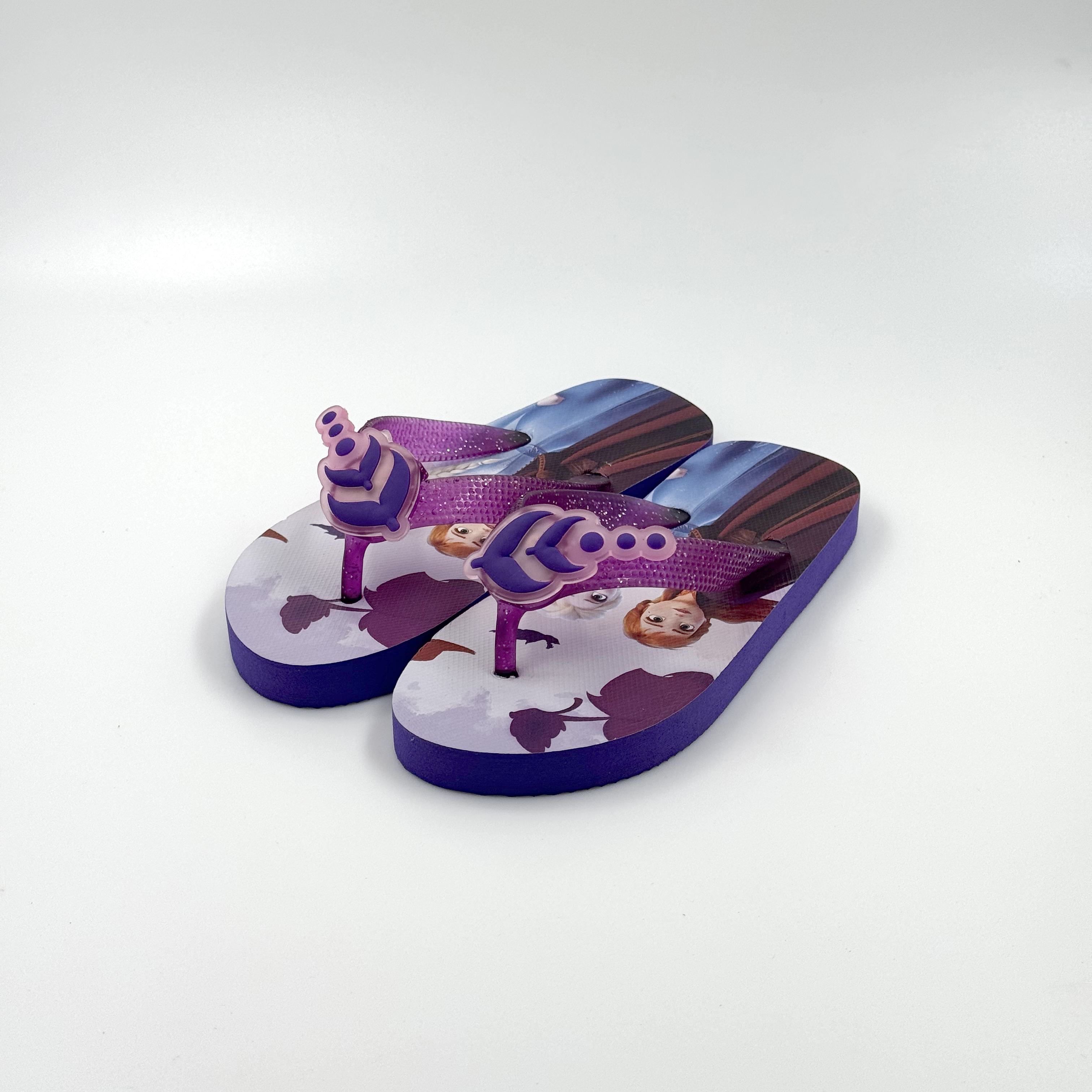 Niños congelados Elsa Anna Light Up Flip Flip Zapatos 