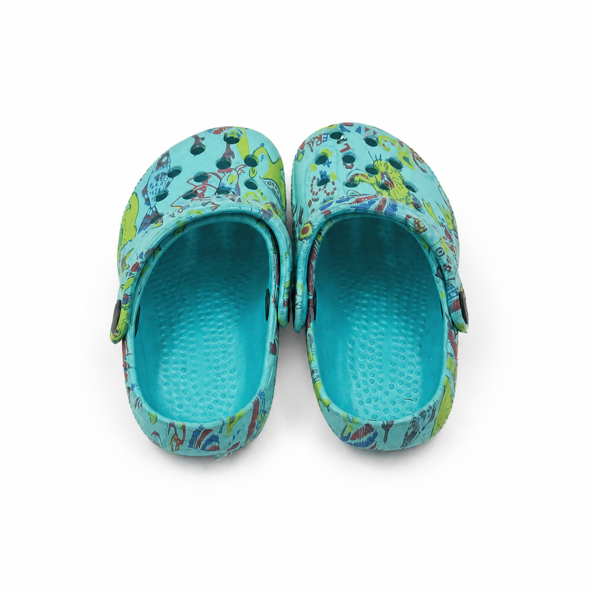 Zuecos estampados para niños a granel | Zapatos De Jardín Con Patrón De Doodle Para Niños al por mayor