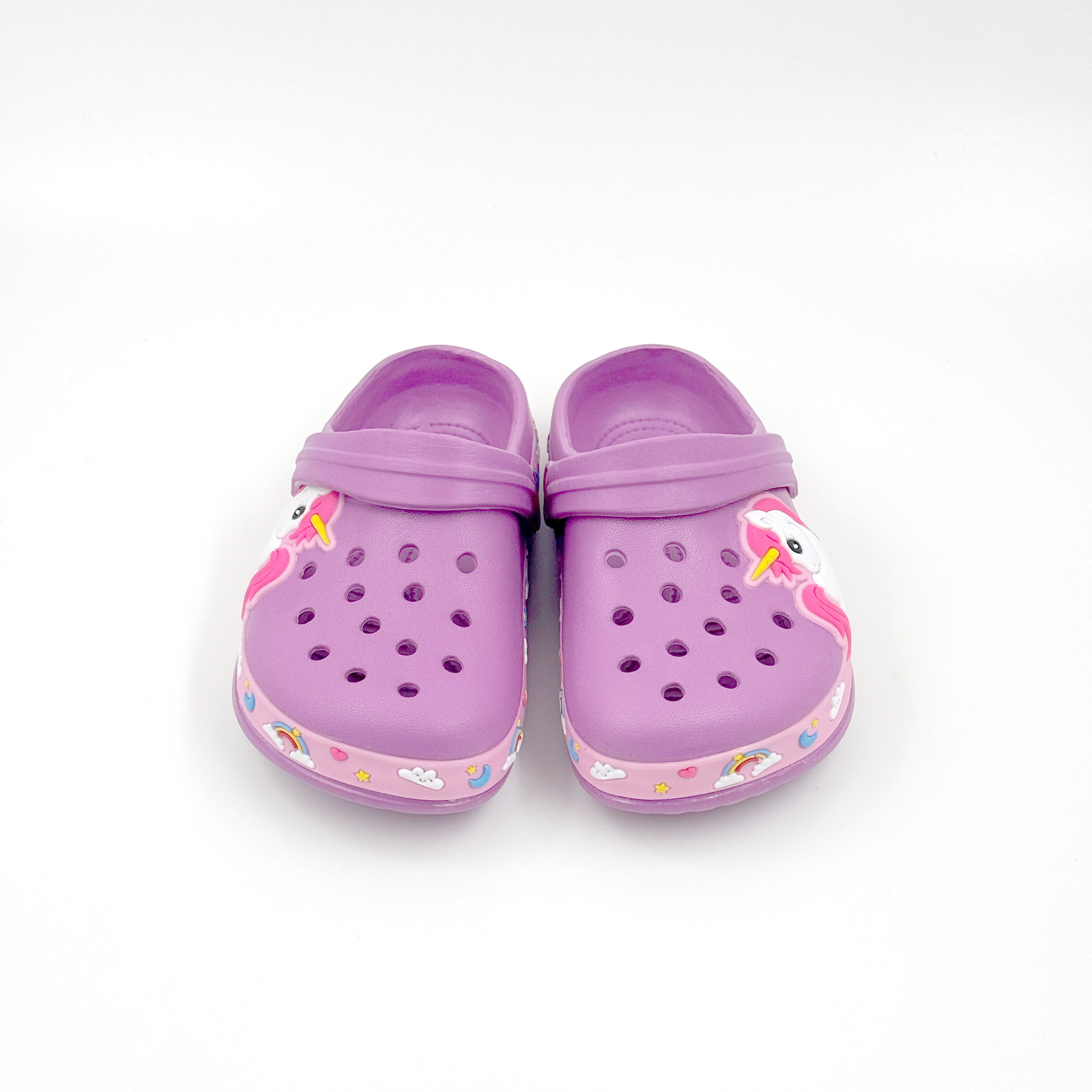 Los niños al por mayor del unicornio obstruyen los zapatos ligeros del jardín de EVA