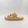 Damas Sandalias de estilo amarillo de Birkenstock Eva con dos hebillas en la parte superior