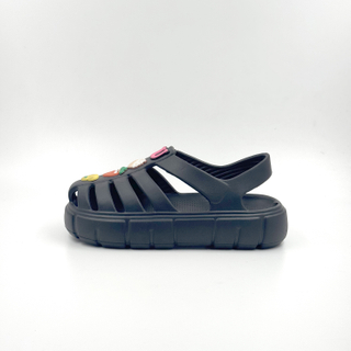 Sandalias de verano cómodas de EVA con diapositivas informales negras para mujer a granel