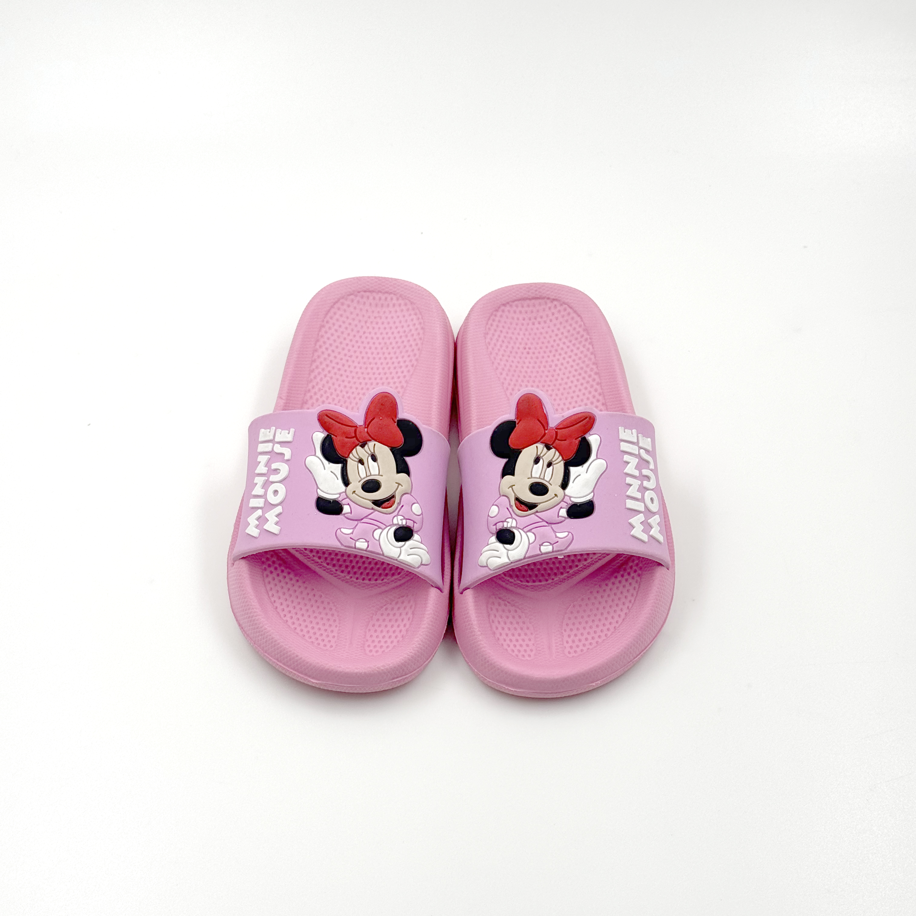 Venta al por mayor Kids Minnie Mouse Slides Pink EVA Sandalias de verano