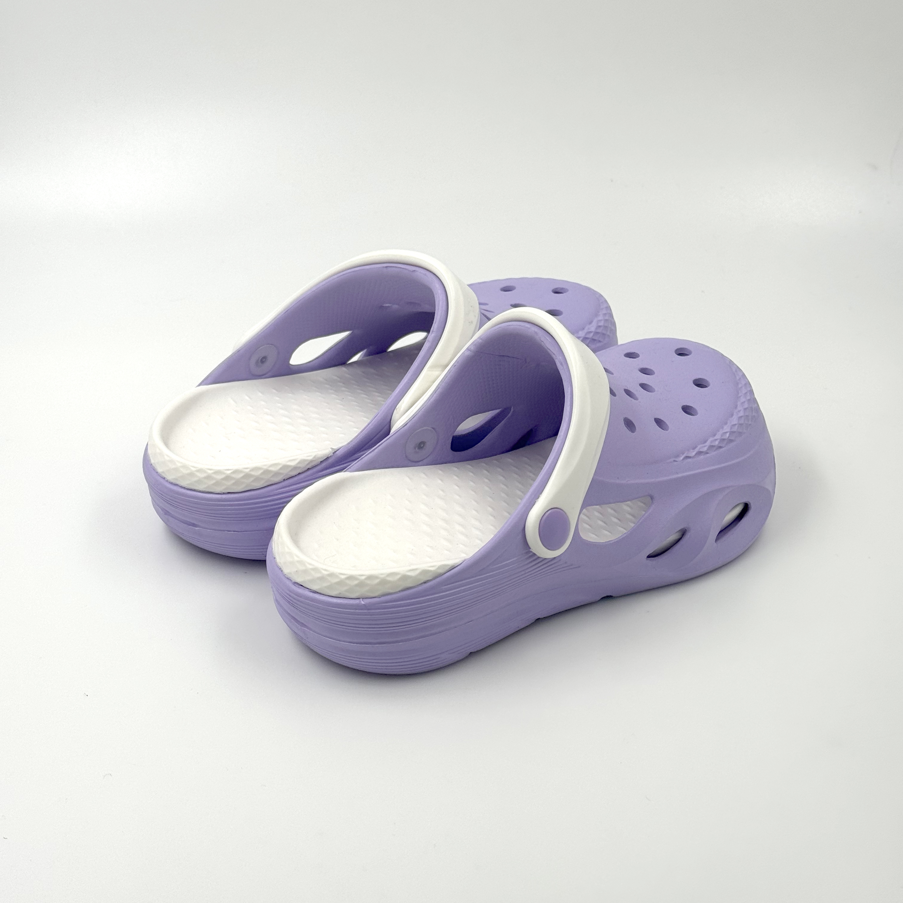 ZUECOS DE VERANO ZAPATOS DE DISEÑADOR PÚRPURA ZUECOS PERSONALIZADOS