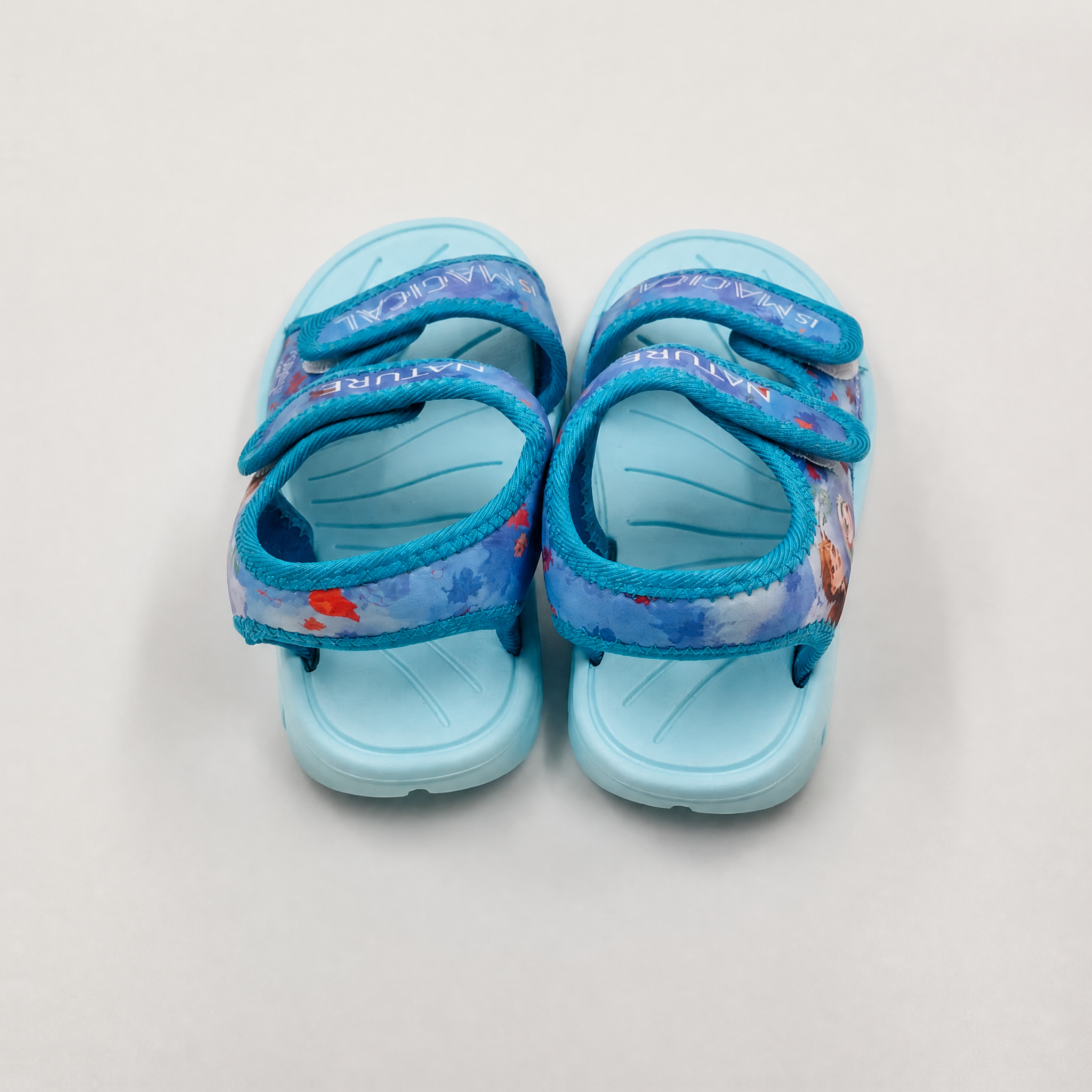 Sandalias deportivas para niños azules al por mayor con correas ajustables