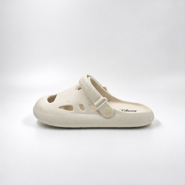 Zuecos minimalistas de EVA color blanco roto para niños de Bulk Zapatos de jardín ligeros