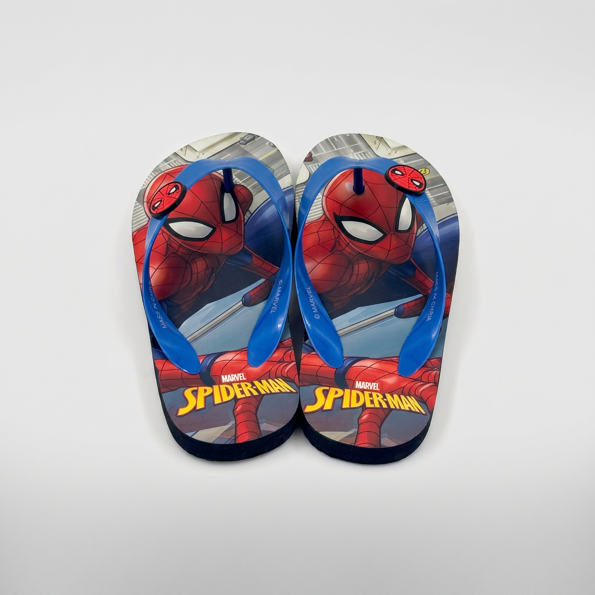 Venta al por mayor Spider-Man Kids Flip Flops Sandalias de tanga de PVC azul
